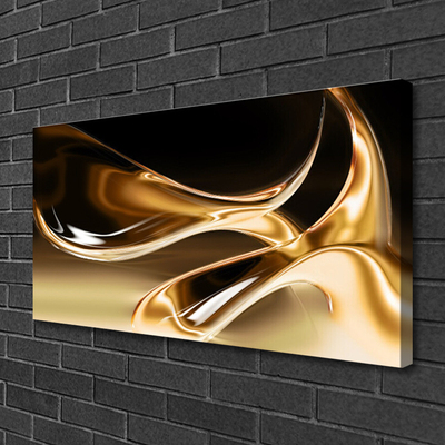 Canvas bild Guld abstrakt konstkonst