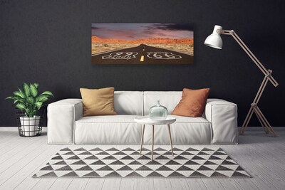 Bild canvas Highway Road Desert