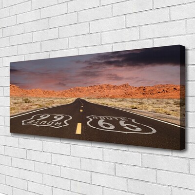 Bild canvas Highway Road Desert