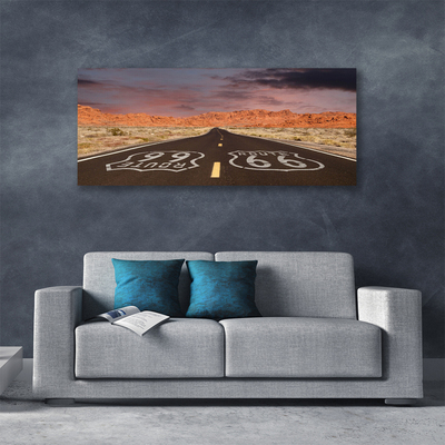 Bild canvas Highway Road Desert