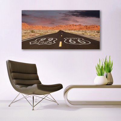 Bild canvas Highway Road Desert