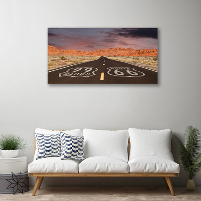 Bild canvas Highway Road Desert