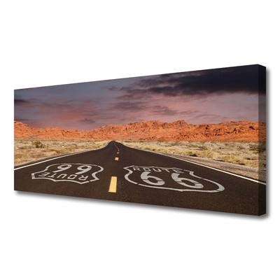 Bild canvas Highway Road Desert