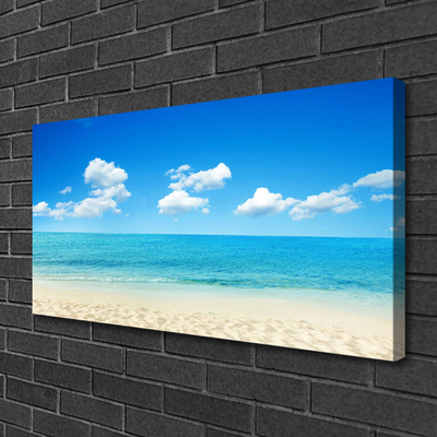 Canvas bild Havsblå himmel