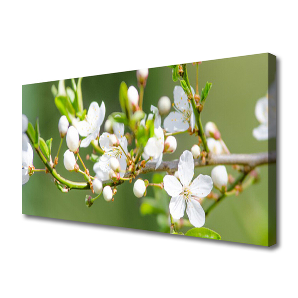 Bild canvas Blommor Grenar Blad fruktträdgård