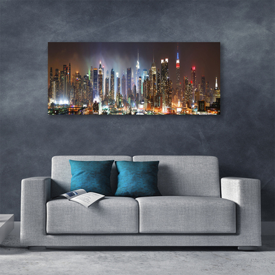 Bild canvas Night City New York