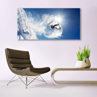 Fototryck canvas Snowboardsport Snö Vinter