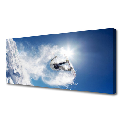 Fototryck canvas Snowboardsport Snö Vinter