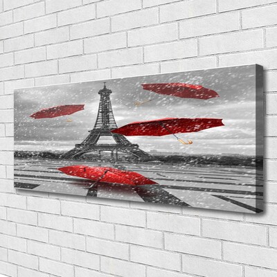 Bild canvas Eiffeltornet Paris paraply