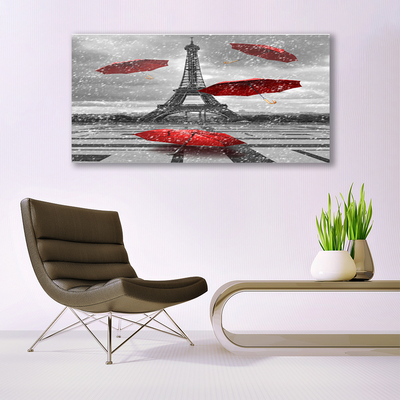 Bild canvas Eiffeltornet Paris paraply