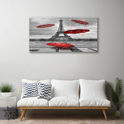 Bild canvas Eiffeltornet Paris paraply