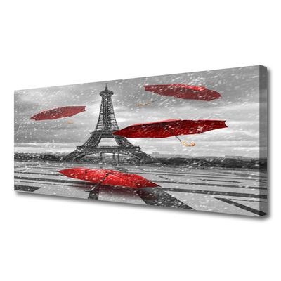 Bild canvas Eiffeltornet Paris paraply