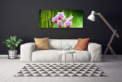 Bild på duk Bambu Orchid Blommor Zen