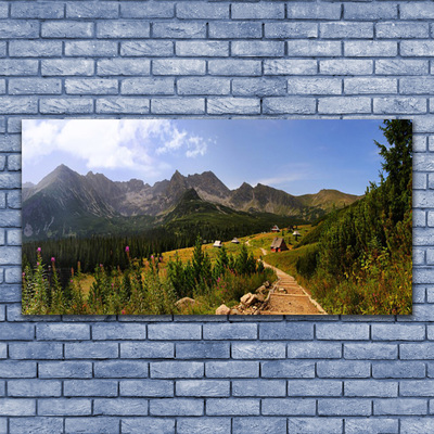 Bild på canvas Hala Mountains Road Nature Meadow