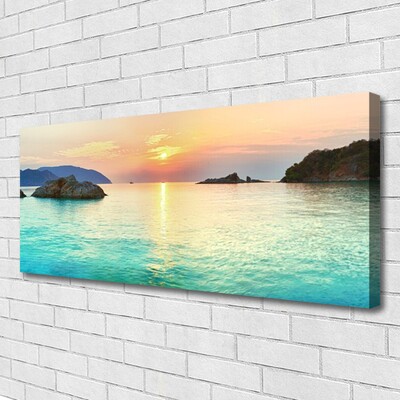 Canvas bild Sun Rock Havslandskap