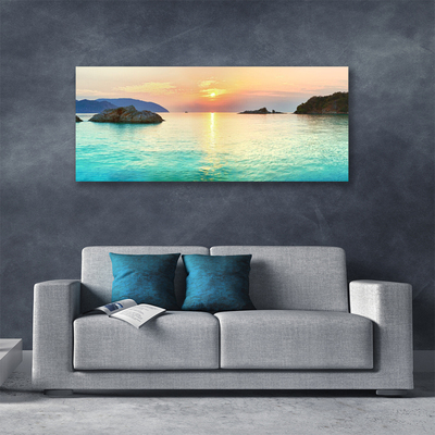 Canvas bild Sun Rock Havslandskap