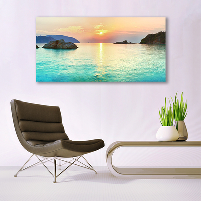 Canvas bild Sun Rock Havslandskap