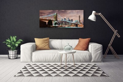 Fototryck canvas Bridge Architecture City