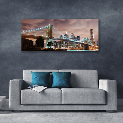 Fototryck canvas Bridge Architecture City