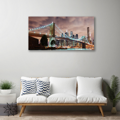 Fototryck canvas Bridge Architecture City