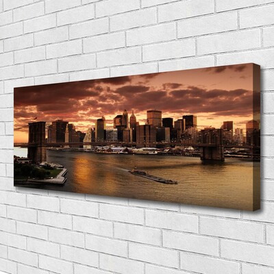 Fototryck canvas Staden Brooklyn Bridge