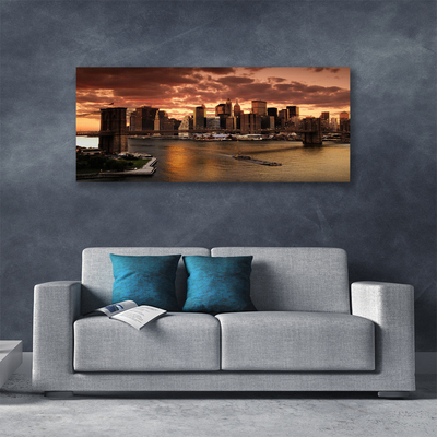 Fototryck canvas Staden Brooklyn Bridge