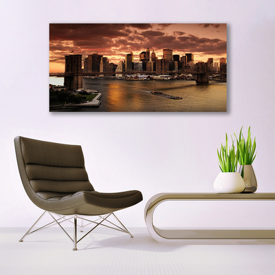 Fototryck canvas Staden Brooklyn Bridge