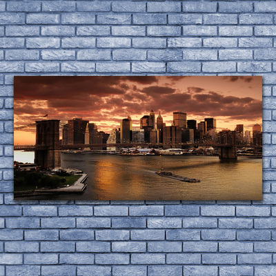 Fototryck canvas Staden Brooklyn Bridge