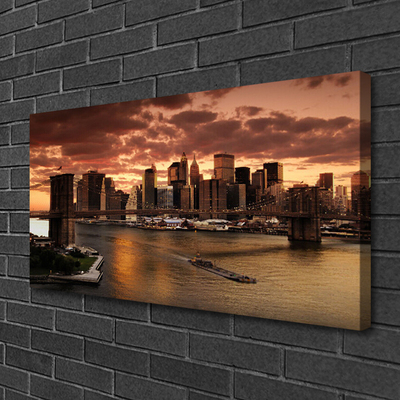 Fototryck canvas Staden Brooklyn Bridge