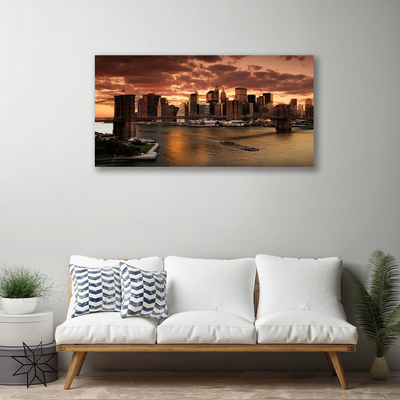 Fototryck canvas Staden Brooklyn Bridge