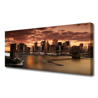 Fototryck canvas Staden Brooklyn Bridge