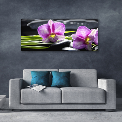 Canvas bild Orchid Stones Zen Spa