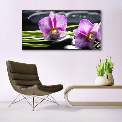 Canvas bild Orchid Stones Zen Spa