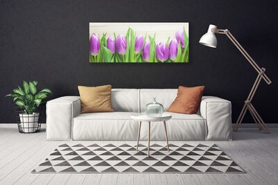 Canvas bild Tulpaner Blommor Natur