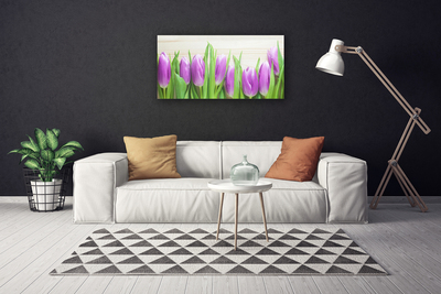 Canvas bild Tulpaner Blommor Natur