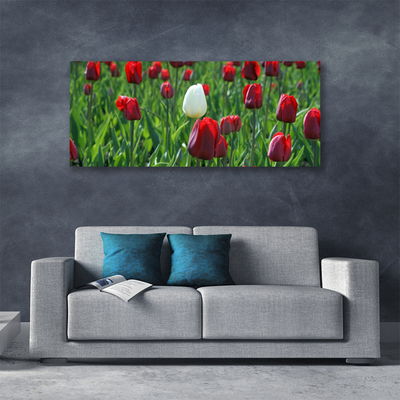 Fototryck canvas Tulpaner Blommor Natur