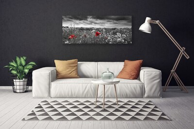 Canvas bild Äng Blommor Landskap