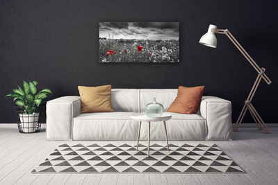 Canvas bild Äng Blommor Landskap