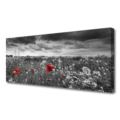 Canvas bild Äng Blommor Landskap