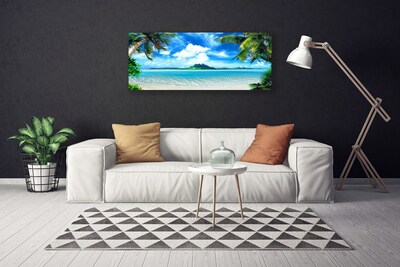 Fototryck canvas Palmträd Sea Tropical Island