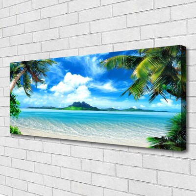 Fototryck canvas Palmträd Sea Tropical Island