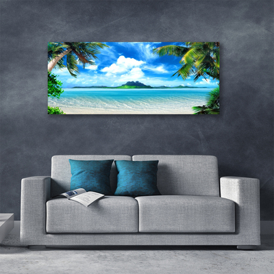 Fototryck canvas Palmträd Sea Tropical Island