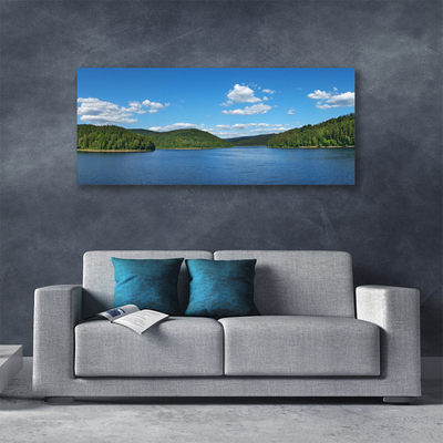 Canvas bild Lake Forest Landskap