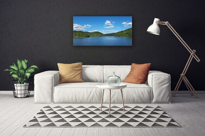 Canvas bild Lake Forest Landskap