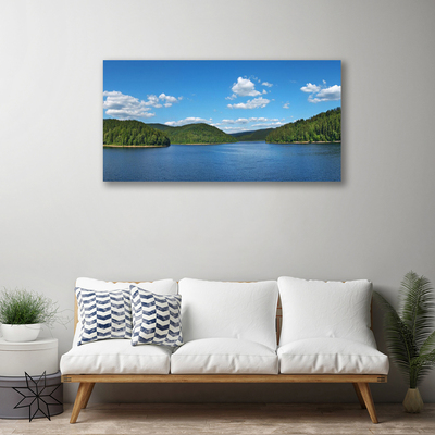 Canvas bild Lake Forest Landskap