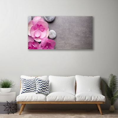 Foto på canvas Rosa blommor aromaterapi