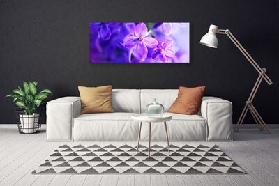 Bild canvas Lila naturblommor