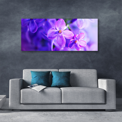 Bild canvas Lila naturblommor