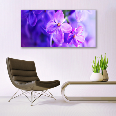 Bild canvas Lila naturblommor