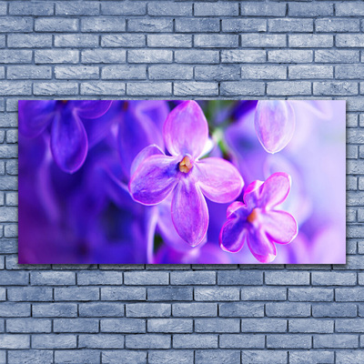 Bild canvas Lila naturblommor